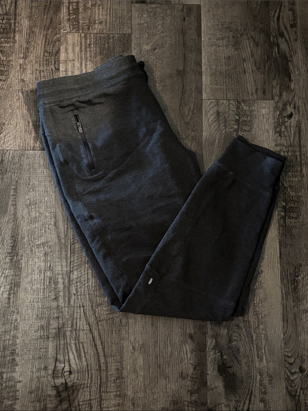 Reebok Jogger Sweatpants with Zip Pockets - Charcoal Grey - Size Large